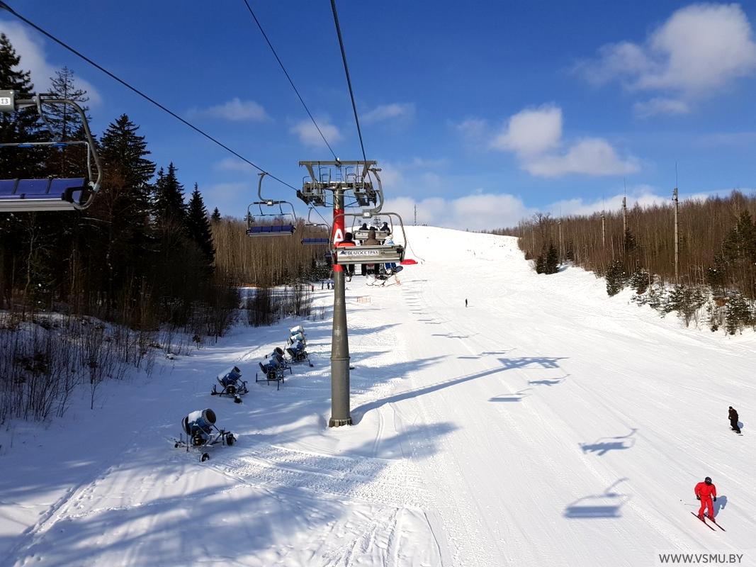 Логойск горнолыжный курорт. Логойск горнолыжка.